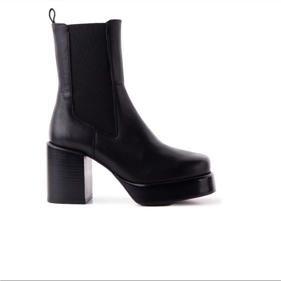 L’intervalle Banton Black Leather Boots EU 37 - Picture 2 of 8